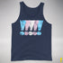 Transgender Pride Exclamation Points Premium Tank Top - Navy